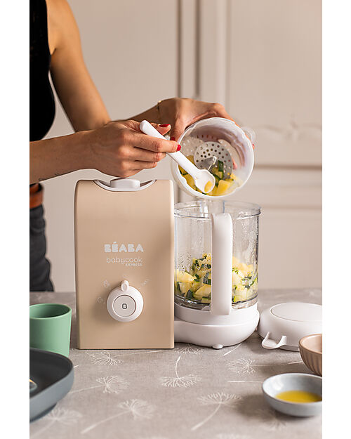 Béaba Babycook® Express Food Maker - Clay Earth - Healthy and Fast Meals for Your Growing Child - EU Plug Food Warmers_