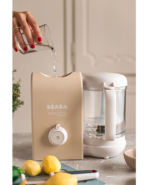 Béaba Babycook® Express Food Maker - Clay Earth - Healthy and Fast Meals for Your Growing Child - EU Plug Food Warmers_