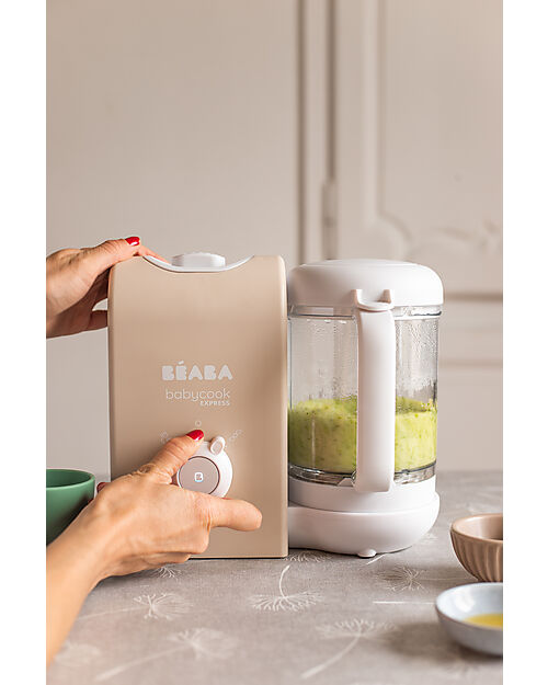 Béaba Babycook® Express Food Maker - Clay Earth - Healthy and Fast Meals for Your Growing Child - EU Plug Food Warmers_