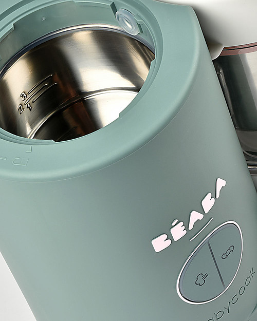 Béaba Babycook® Neo Food Maker - Eucalyptus - Healthy and Fast Meals for Your Growing Child Food Warmers_