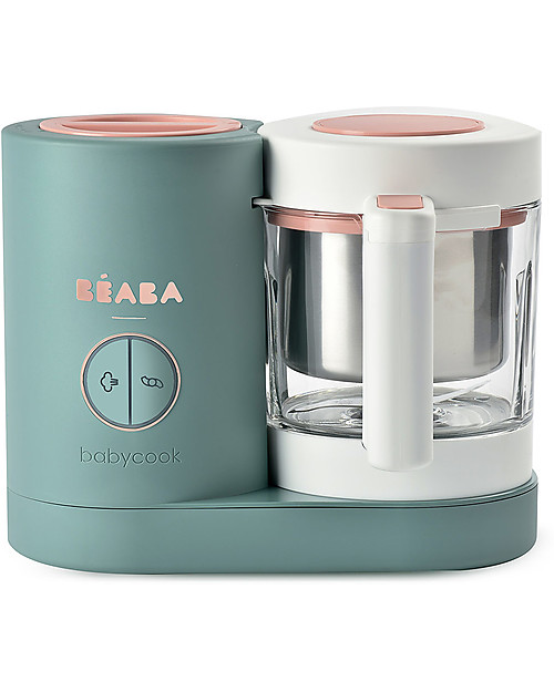 Béaba Babycook® Neo Food Maker - Eucalyptus - Healthy and Fast Meals for Your Growing Child Food Warmers_