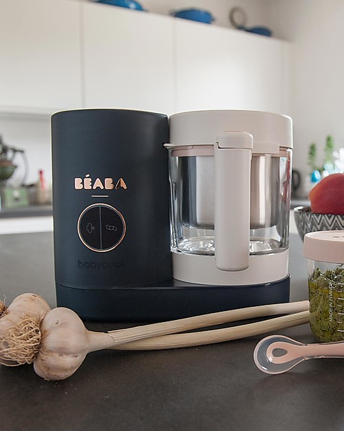 Béaba Babycook® Neo Food Maker - Night Blue - Healthy and Fast Meals for Your Growing Child Food Warmers_