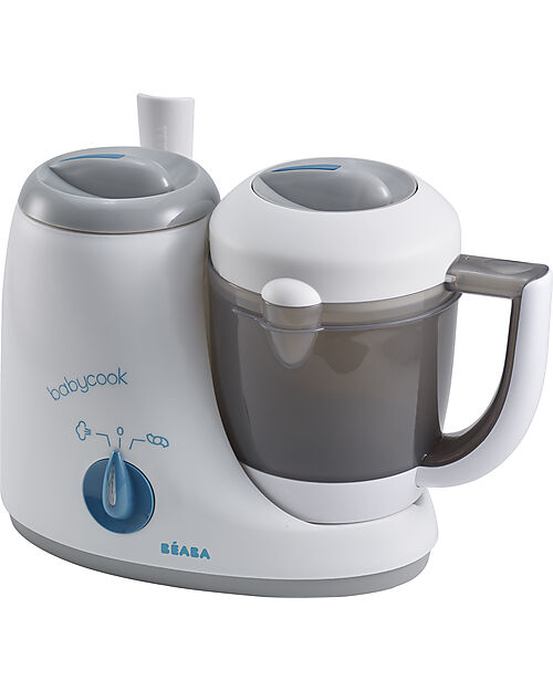 Béaba Babycook® Original Grey/Blue - Healthy and Fast Meals for Your Growing Child  - EU Plug Food Warmers_