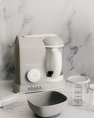 Béaba Babycook® Solo Food Maker - Grey - Healthy and Fast Meals for Your Growing Child Food Warmers_