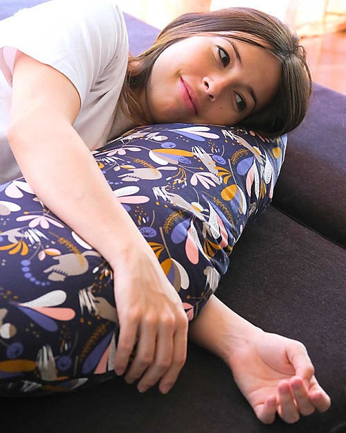 Béaba Big Flopsy™ Breastfeeding Pillow - Jersey  - Lorena - 170 cm for Comfort Breastfeeding Pillows