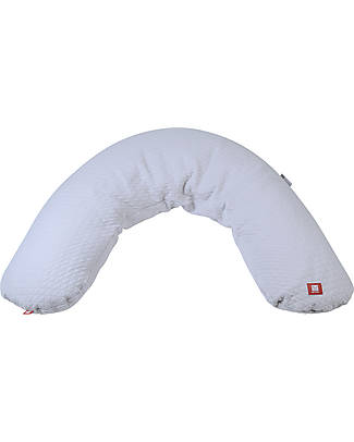 Béaba Big Flopsy™ Breastfeeding Pillow - Pearl Gray - Fleur de Coton - 170 cm for Comfort Breastfeeding Pillows