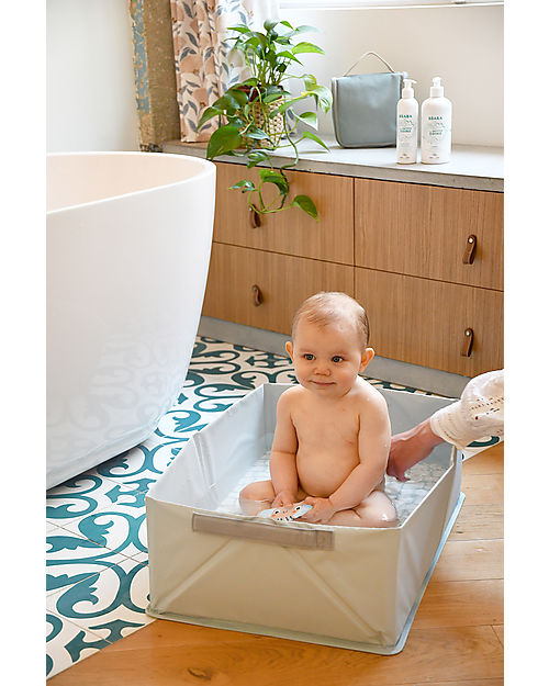 Béaba Camel'O Pop Up Bath - Green Blue - 60x40 cm Baby Bath Tubs and Accessories