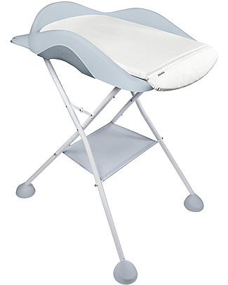 Béaba Camélé’O Light and Compact Changing Table - Grey - Ideal for Small Spaces with Multi-Use Fixing System Kit Toilette Baby
