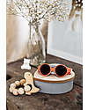 Béaba Glee Sunglasses - Grapefruit - 0-9M with Adjustable Strap - 100% UV Filtering Sunglasses