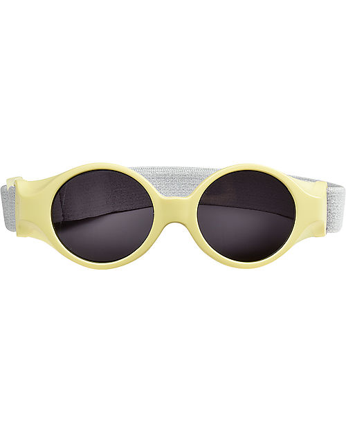 Béaba Glee Sunglasses - Tender Yellow - 0-9M with Adjustable Strap - 100% UV Filtering Sunglasses