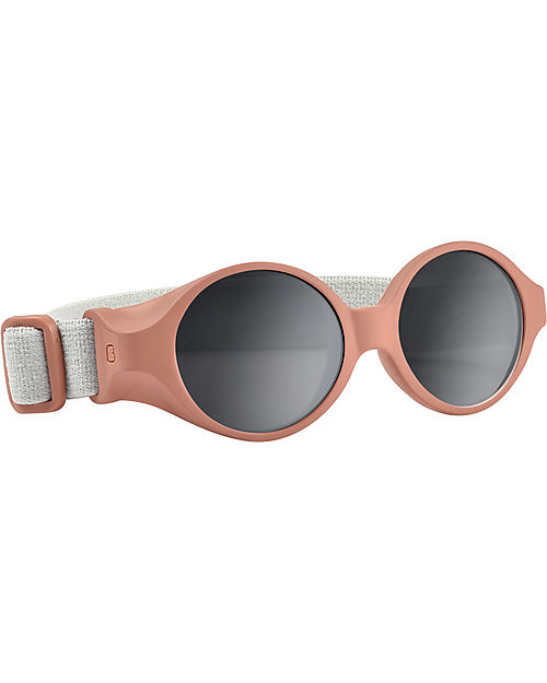 Béaba Glee Sunglasses - Terracotta - 0-9M with Adjustable Strap - 100% UV Filtering Sunglasses