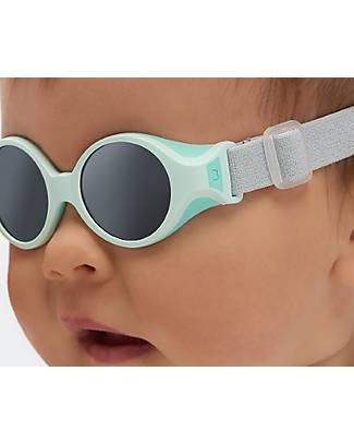 Béaba Glee Sunglasses with Adjustable Elasticated Strap - 0 - 9 Months - 100% UV Filtering - Aqua Green Sunglasses