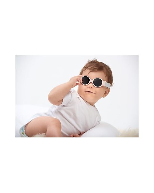 Béaba Glee Sunglasses with Adjustable Elasticated Strap - 0 - 9 Months - 100% UV Filtering - Pink Sunglasses
