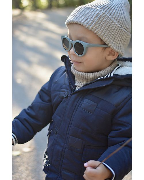 Béaba Happy Sunglasses - Baltic Blue -  2-4 Years with Adjustable Strap - 100% UV Filtering Sunglasses