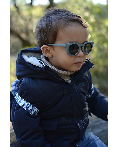 Béaba Happy Sunglasses - Baltic Blue -  2-4 Years with Adjustable Strap - 100% UV Filtering Sunglasses