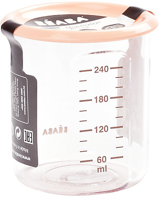 Béaba High Quality Conservation Jars - Maxi - Pink - 240 ml - Withstands High and Low Temperatures Snack and Formula Containers