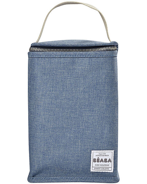 Béaba Insulated Lunch Pouch - Blu - Flexible Material Thermal Containers