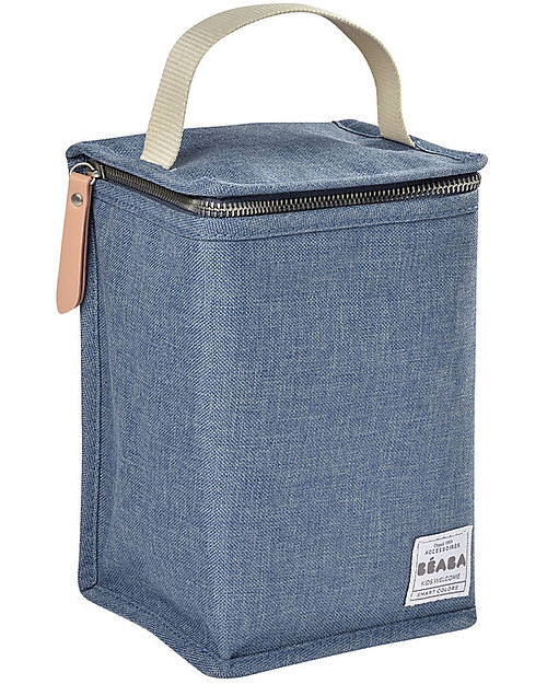 Béaba Insulated Lunch Pouch - Blu - Flexible Material Thermal Containers
