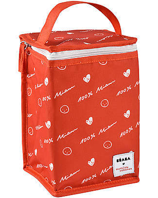 Béaba Insulated Lunch Pouch - Red - Mathilde Cabanas - Flexible Material Thermal Containers