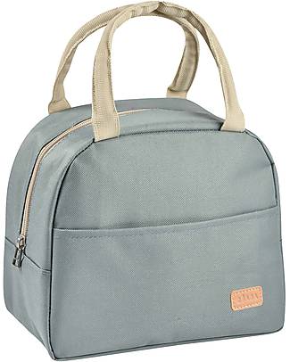 Béaba Isothermal Lunch Bag - 5L - Large Capacity and Easy to Carry - Frosty Green Thermal Containers