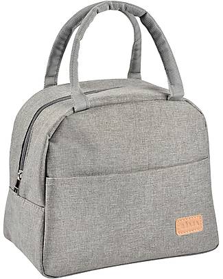 Béaba Isothermal Lunch Bag - 5L - Large Capacity and Easy to Carry - Heather Grey Thermal Containers