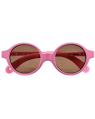 Béaba Joy Sunglasses - Neon Pink - 9-24M with Adjustable Strap - 100% UV Filtering Sunglasses