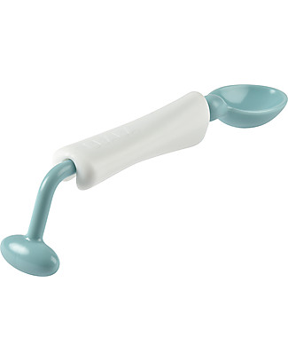 Béaba Learning 360° Spoon - Light Blue - from 8 Months Cutlery
