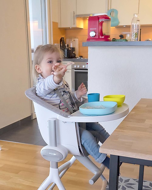 Béaba Meal Set - 4 pcs - Silicone - Blue Meal Sets