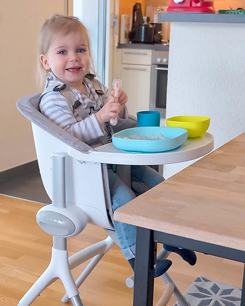 Béaba Meal Set - 4 pcs - Silicone - Blue Meal Sets