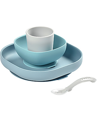 Béaba Meal Set - 4 pcs - Silicone - Jungle Meal Sets