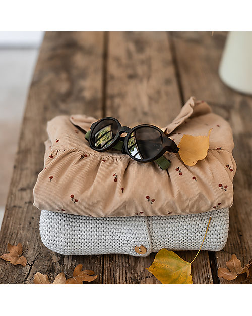 Béaba Merry Sunglasses - Tortoise -  2-4 Years with Adjustable Strap - 100% UV Filtering Sunglasses