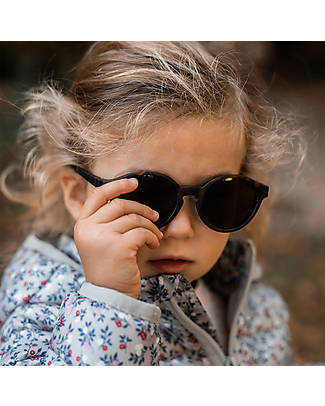 Béaba Merry Sunglasses - Tortoise - 2-4 Years with Adjustable Strap - 100% UV Filtering Sunglasses