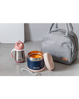 Béaba On-The-Go Mealtime - Old Pink Thermal Containers