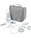 Béaba OUTLET - Filled Hanging Beauty Case - Green Blue - Everything You Need Always at Hand - Showroom Sample Kit Toilette Baby
