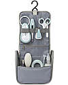 Béaba OUTLET - Filled Hanging Beauty Case - Green Blue - Everything You Need Always at Hand - Showroom Sample Kit Toilette Baby