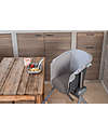 Béaba OUTLET - Textile Junior Seating for Up&Down High Chair - Grey - Very Comfortable and Hygienic and Trendy Accessories for High Chairs