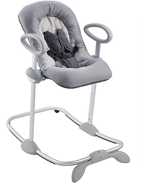 Béaba OUTLET - Up&Down Bouncer III - Heather Grey - Patented Technology - Showroom Sample Bouncers