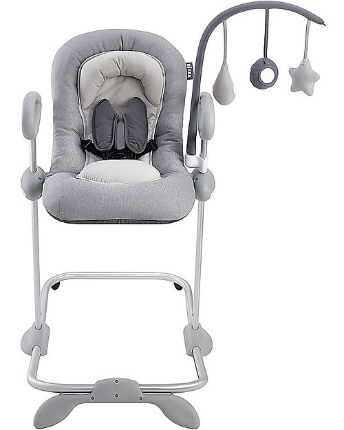 Béaba OUTLET - Up&Down Bouncer III - Heather Grey - Patented Technology - Showroom Sample Bouncers
