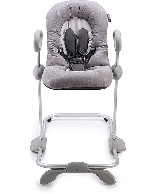 Béaba OUTLET - Up&Down Bouncer III - Heather Grey - Patented Technology - Showroom Sample Bouncers
