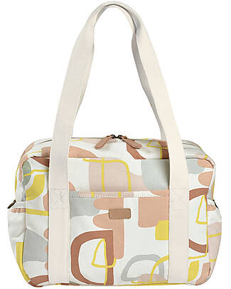 Béaba Paris Changing Bag - Art Line - Changing Mat and Shoulder Strap Included! Diaper Changing Bags