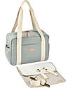 Béaba Paris Changing Bag - Frosty Green - Changing Mat and Shoulder Strap Included! Diaper Changing Bags