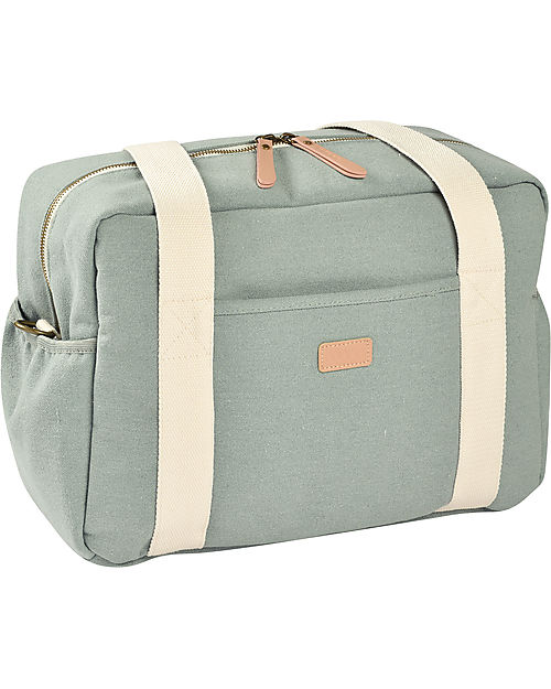 Béaba Paris Changing Bag - Frosty Green - Changing Mat and Shoulder Strap Included! Diaper Changing Bags