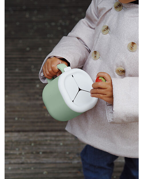 Béaba Pick & Snack Cup - Sage Green - Silicone Cups