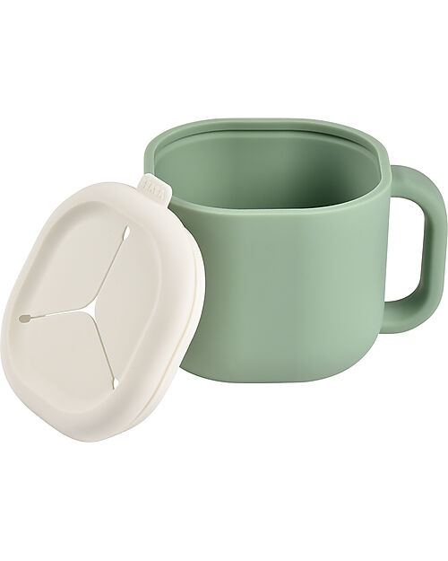 Béaba Pick & Snack Cup - Sage Green - Silicone Cups