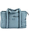 Béaba Quilted Changing Bag - Baltic Blue - Includes Changing Mat and Stroller Hooks Diaper Changing Bags