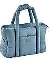 Béaba Quilted Changing Bag - Baltic Blue - Includes Changing Mat and Stroller Hooks Diaper Changing Bags