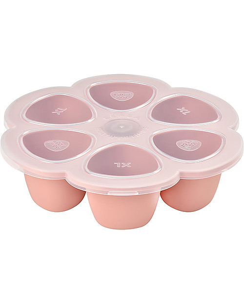 Béaba Silicone Multiportions for Food - Pink - 6x150 ml - Time Saver Food Containers