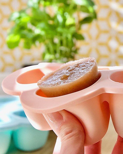 Béaba Silicone Multiportions for Food - Pink - 6x90 ml - Time Saver Thermal Containers