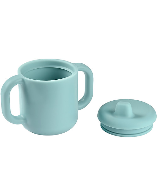 Béaba Silicone Sippy Cup - 170 ml - Blue - Let's Learn to Drink! Cups