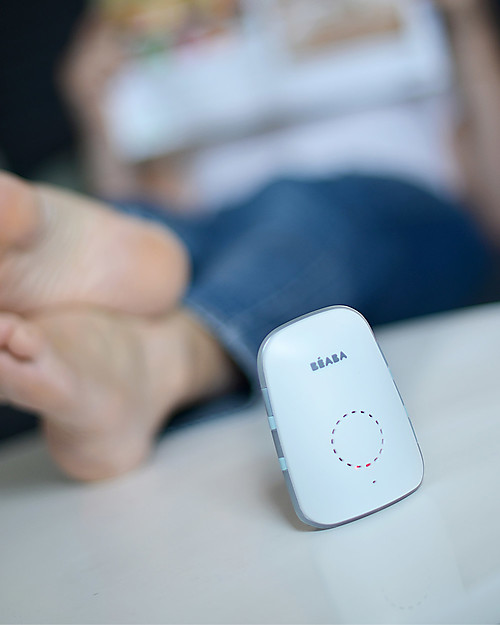 Béaba SIMPLY ZEN Audio Baby Monitor - USB + EU Adaptor Plug - Zero Wave Emissions - Simple and Reliable with Night Light Function Baby Monitor
